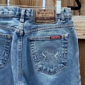 Paris Blues Butterfly Embroidered Denim Jeans